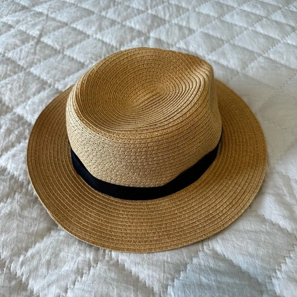 Madewell Packable Fedora Sun Hat - Size M/L - Picture 2 of 5